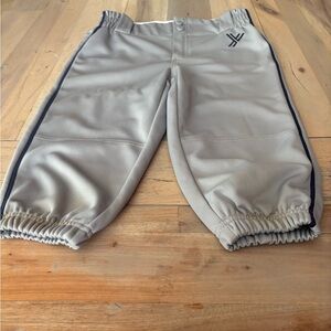 Gray Youper medium baseball pants